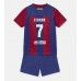 Barcelona Ferran Torres #7 Barnkläder Hemma matchtröja till baby 2023-24 Kortärmad (+ Korta byxor) Billigt